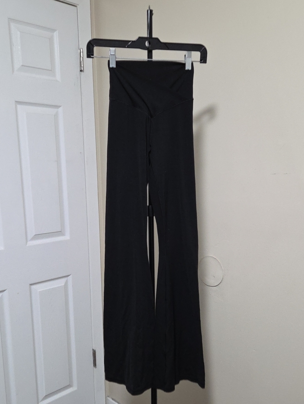 aerie Black High-Rise Wide-Leg Leggings